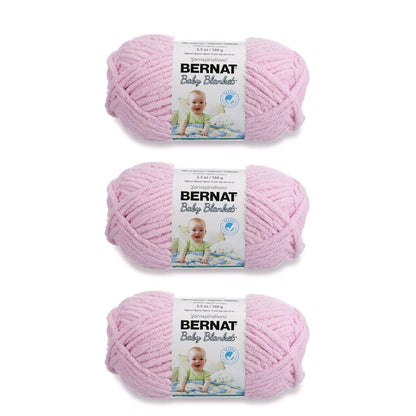 Bernat Estambre para Bebé, Paquete de 3, 100 g Poliéster - Paquete de 3 - Rosa bebé
