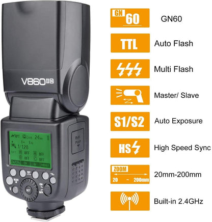 GODOX Sistema Micrófono Inalámbrico MoveLink II M1 Negro 3.5mm