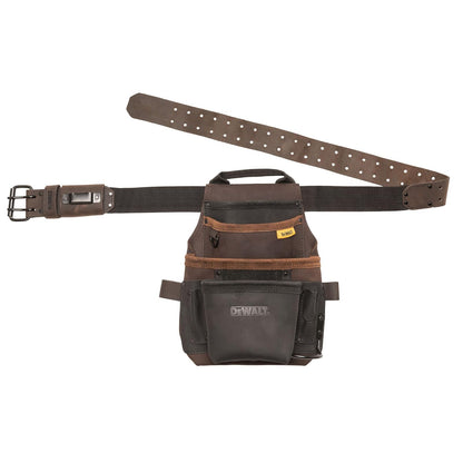 DEWALT Tirantes de Piel para Cinturón de Herramientas - Bolsa de piel con cinturón