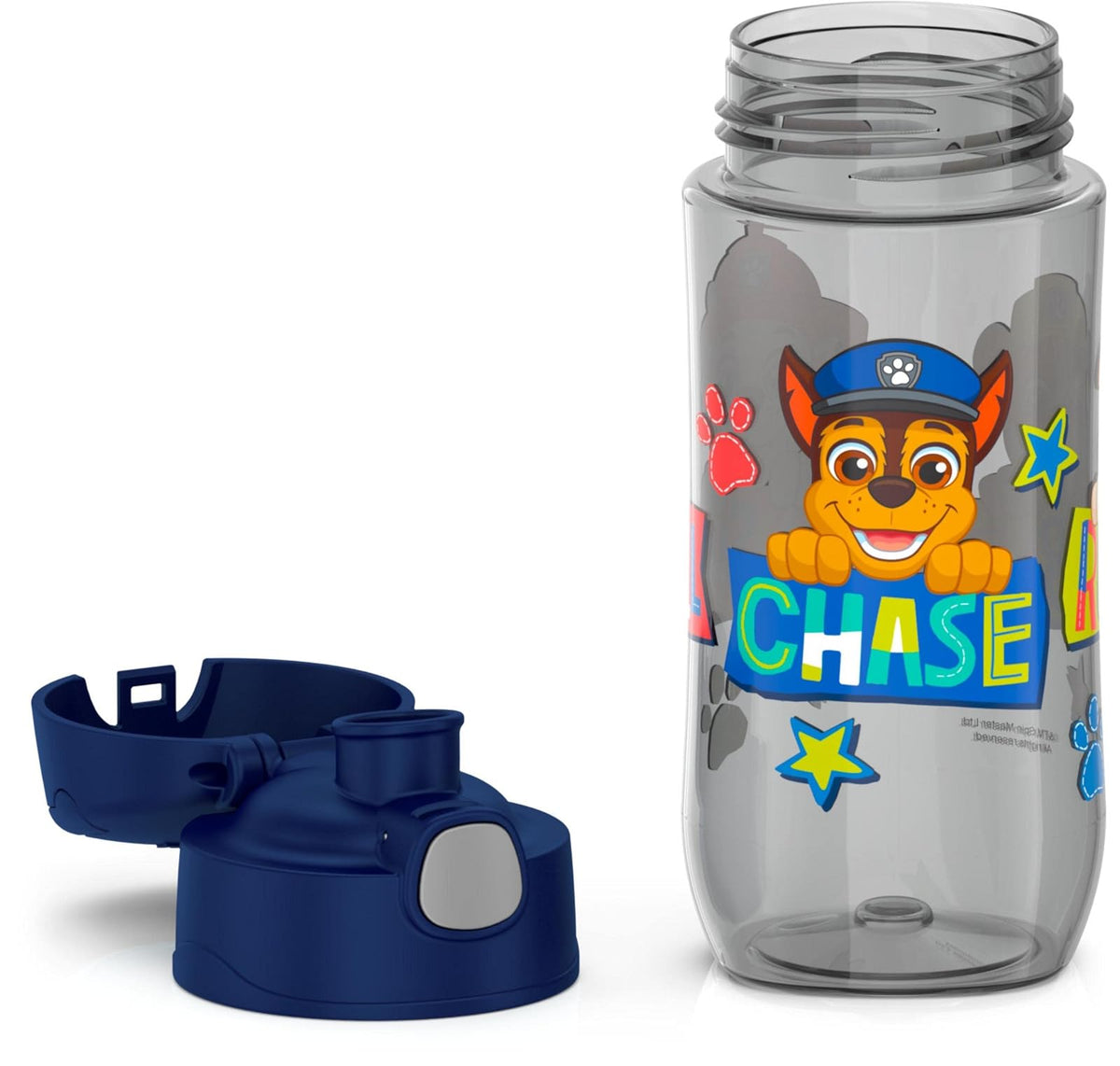THERMOS FUNTAINER Botella de hidratación de plástico de 16 onzas con boquilla, Patrulla Canina