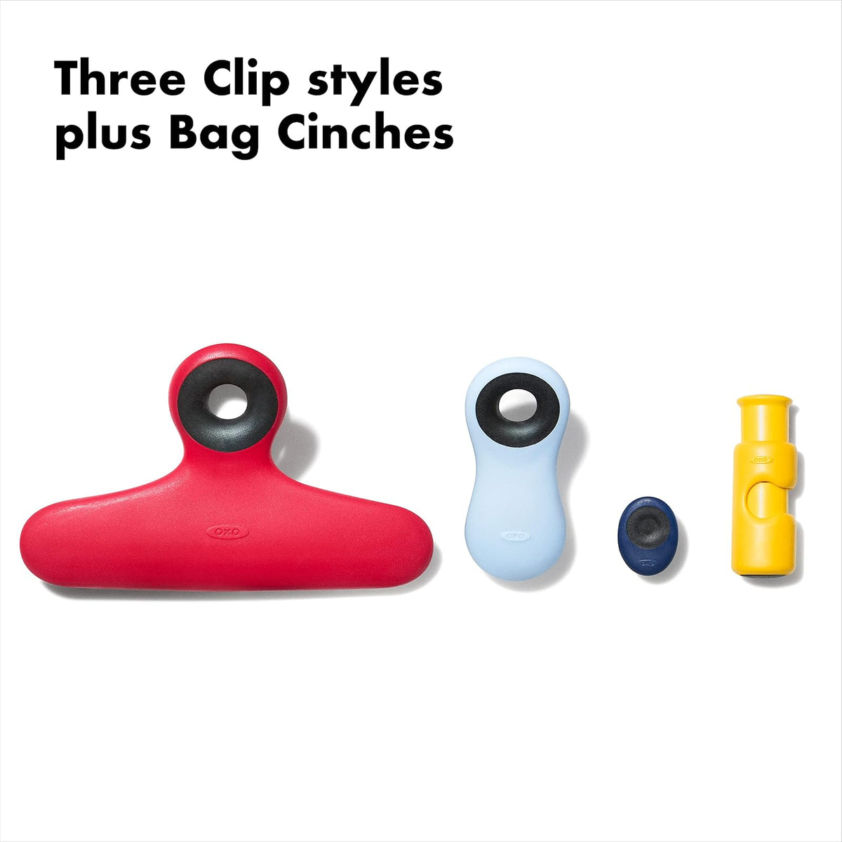 OXO Good Grips Collection Clip para bolsa, juego de 9 piezas, surtido