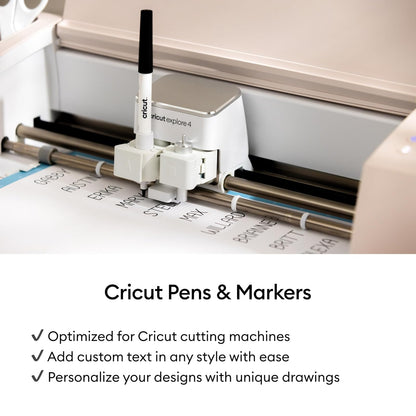 Cricut® - Juego de bolígrafos múltiples, color negro (6 unidades)