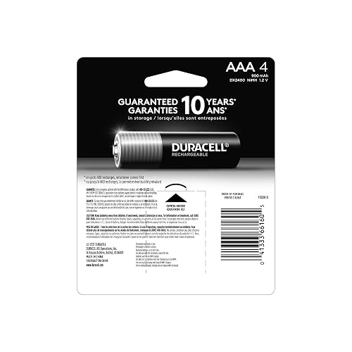 Duracell Pila Recargable AAA - Pack x4 900mAh