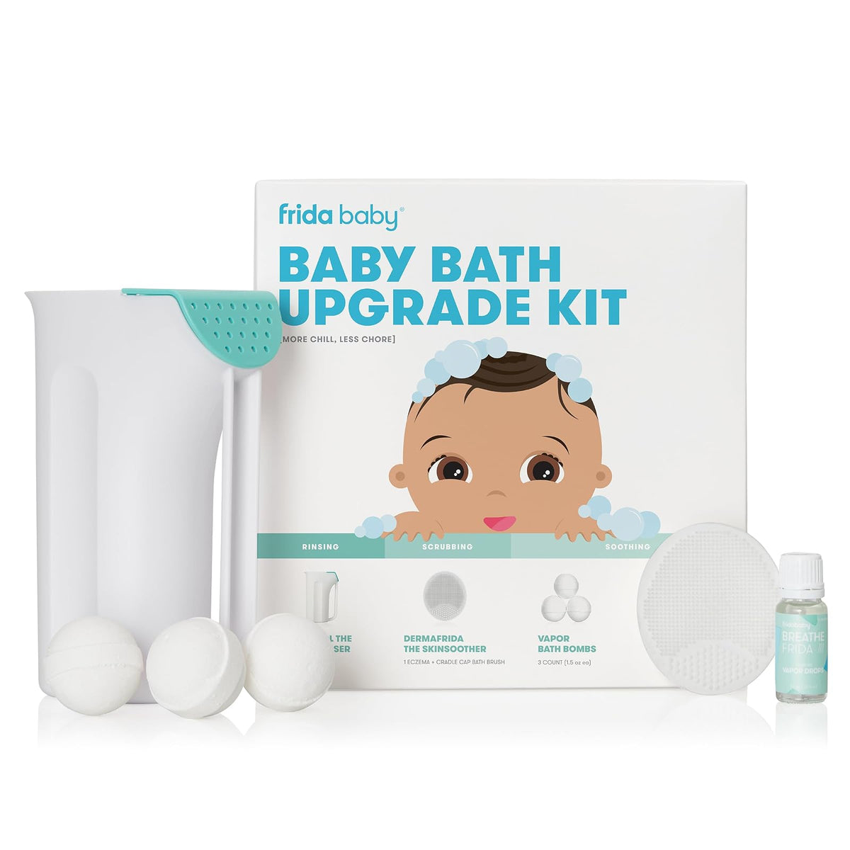 Frida Baby Regadera Infantil para la Ducha, Sin BPA - Kit de baño