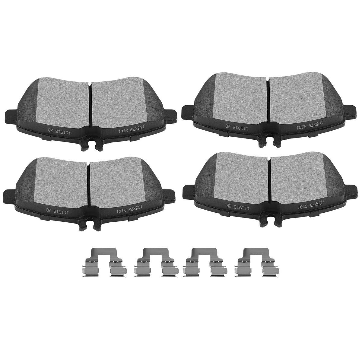 SCITOO Juego de Pastillas de Freno Semimetálicas, Compatible con Mercedes-Benz - Delantero D1340 [4PCS]