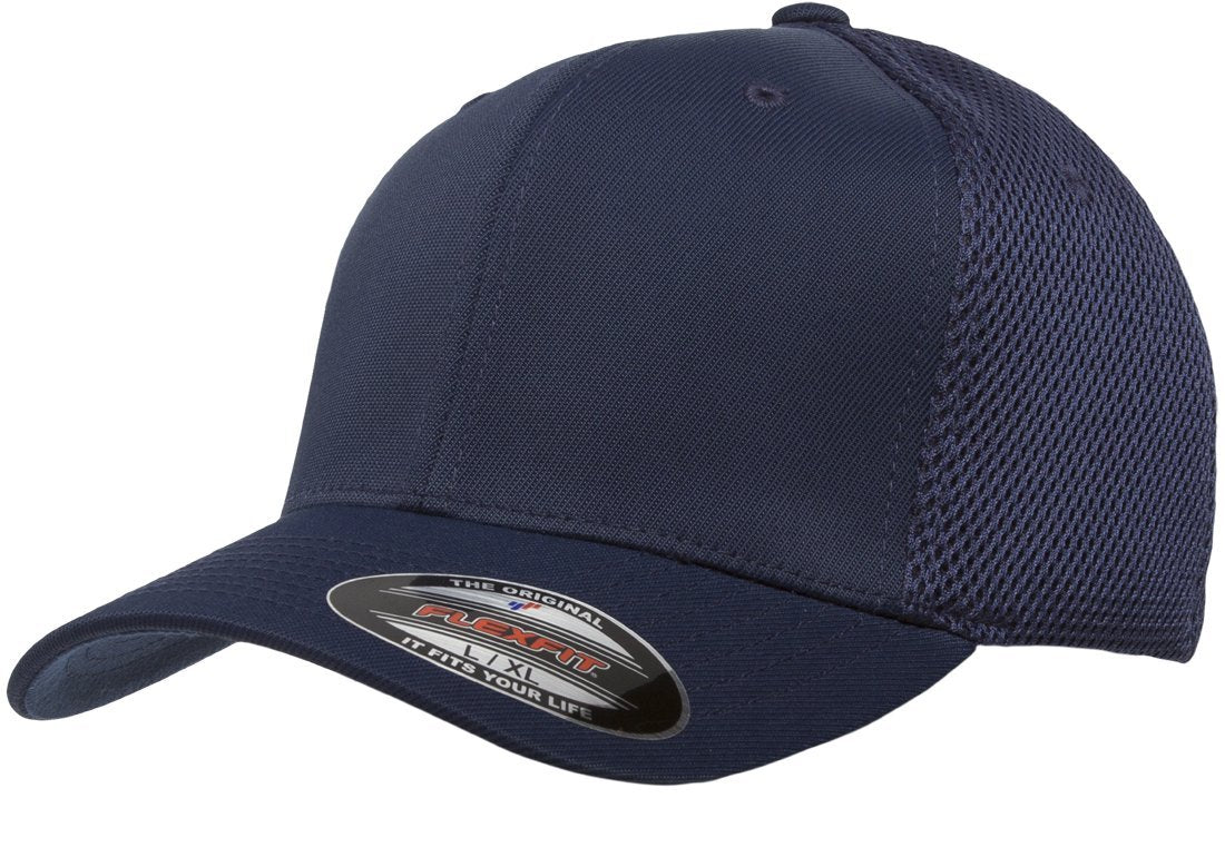 Gorro/sombrero, Flexfit Ultrafibre Airmesh Fitted Cap, Flexfit, Unisex adulto - G-XL - Azul marino - flor y brillo
