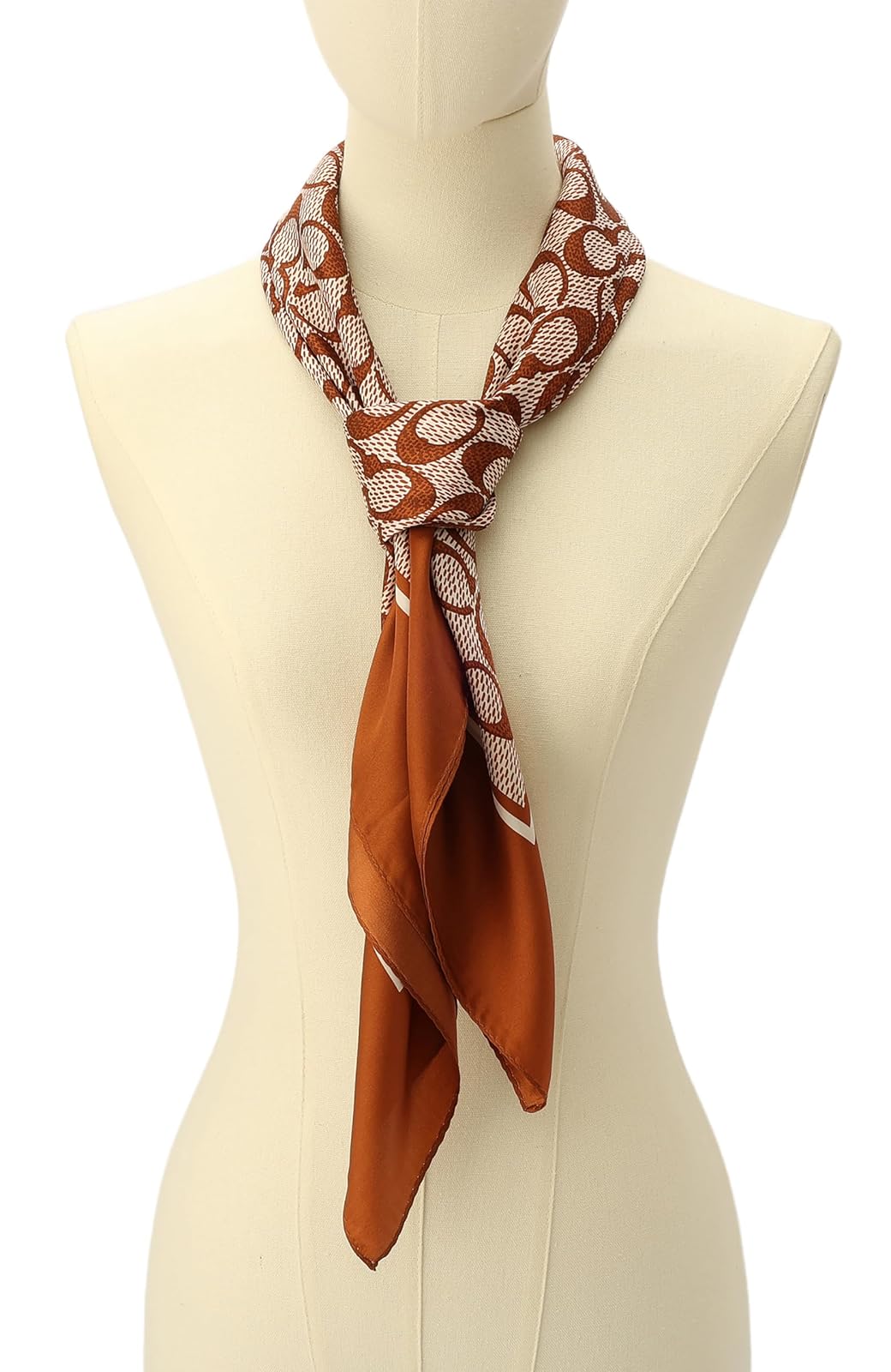 Coach Vintage Signature C Printed Silk Square Bufanda cuadrada Mujer