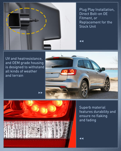 Nilight - Conjunto de Luz Trasera Compatible con Dodge Journey 2011-2020, Lado Izquierdo Interior
