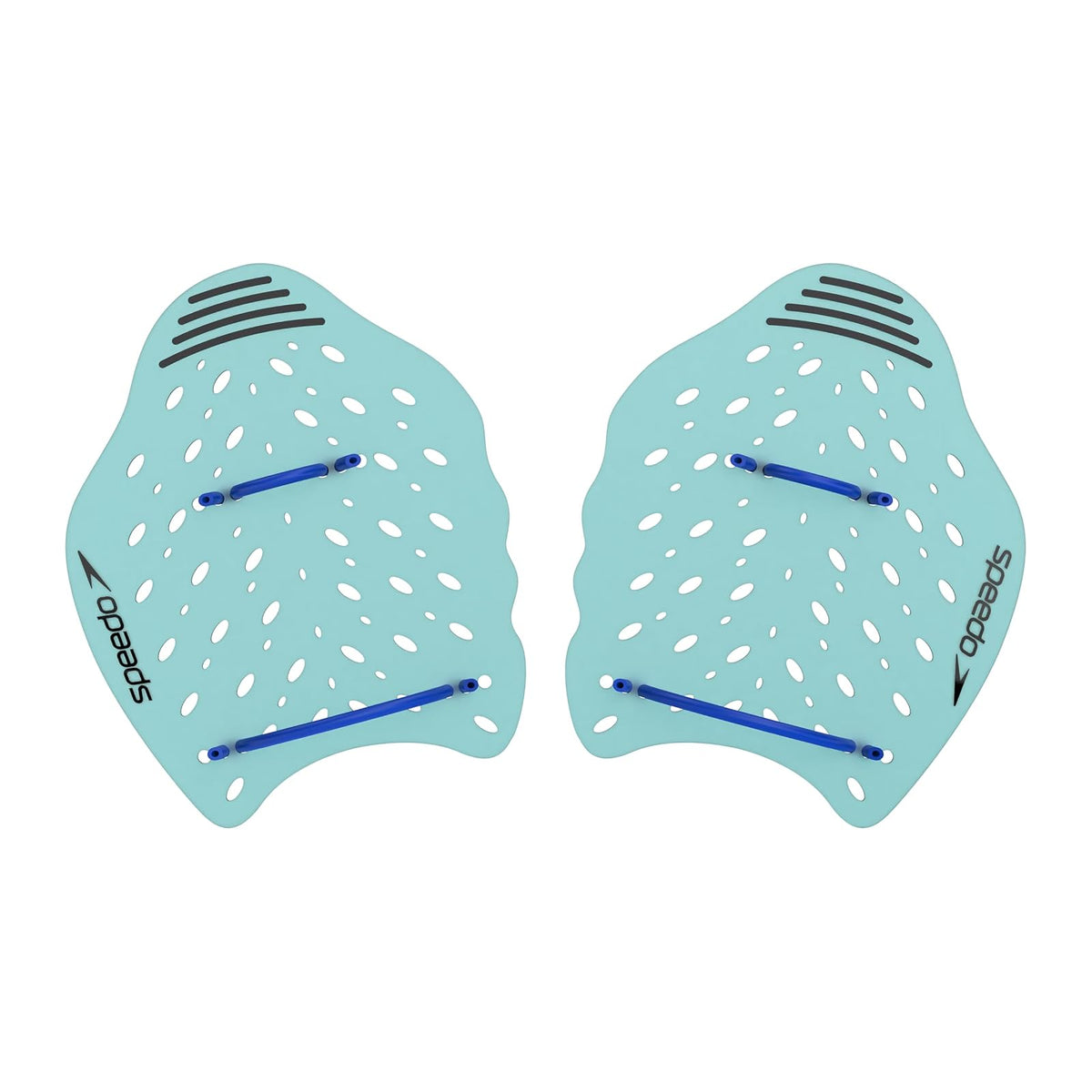 Speedo Power Plus Paletas de Natación para Adulto - G - Vidrio ártico