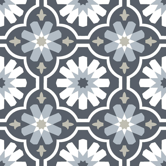 FloorPops FP2944 Sevilla - Azulejos de piso para despegar y pegar, multicolor