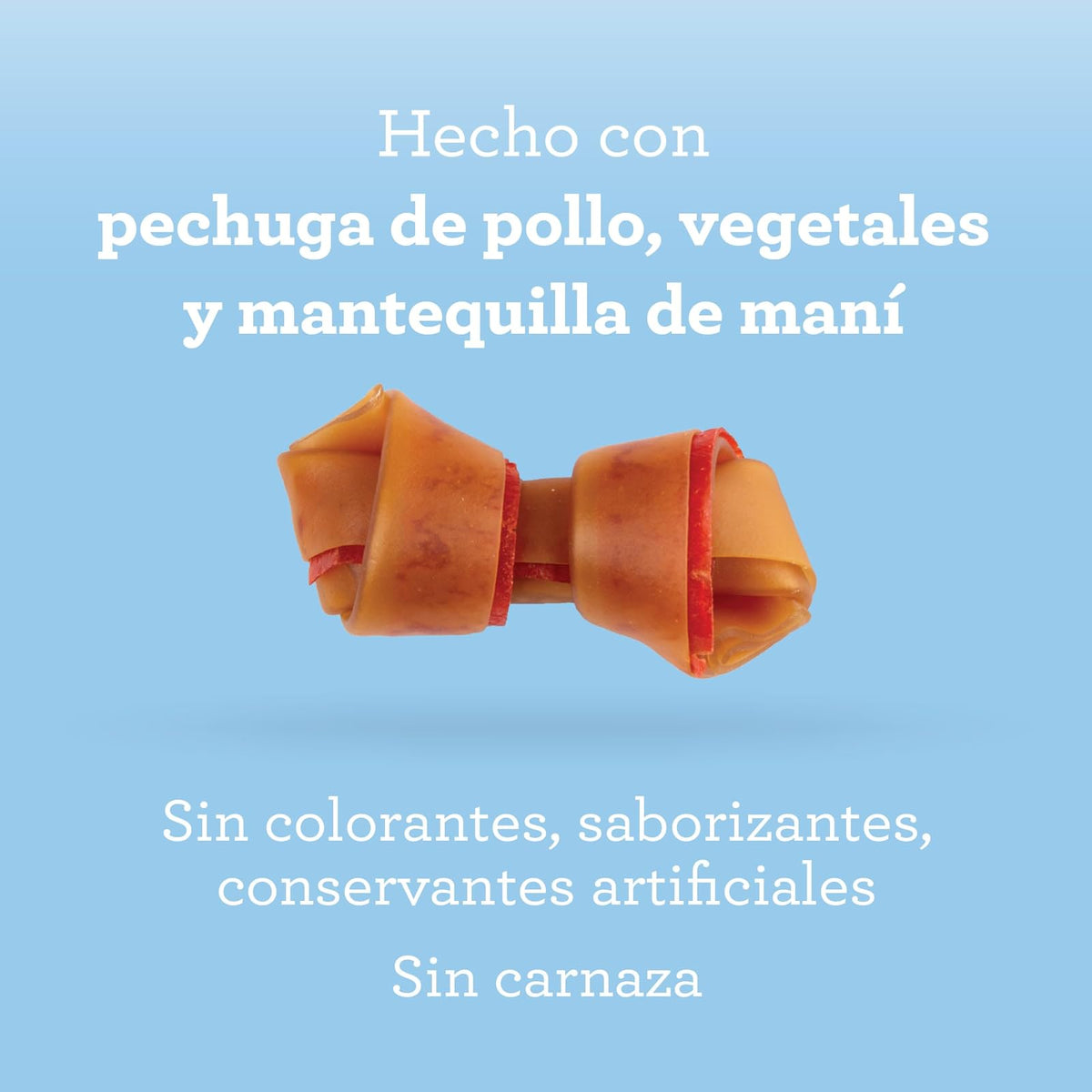 SmartBones Premios Perro huesitos Pollo y maní sin Artificiales Pack-16 pzs