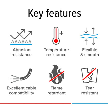 Tesa Cinta Para Cableado Motor Compartimento 50126 | Negro, 1 pieza, resistencia alta temperatura 150°C/3000h, alta resistencia abrasión