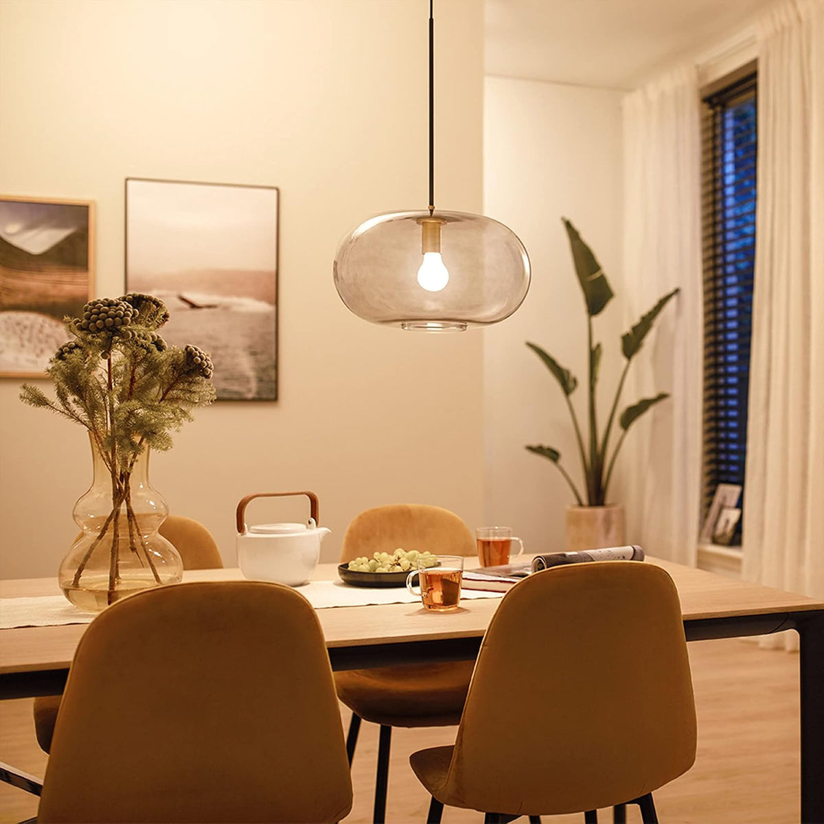 Philips LED Foco A19 luz cálida - Sensor de luz natural