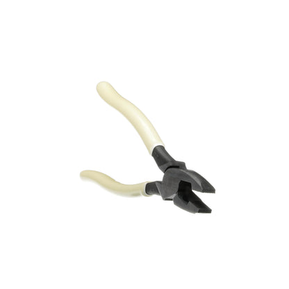 Klein Tools D2000-9NEGLW Pinzas de electricista de corte lateral de 9" con ponchadora, alta palanca y mangos que brillan en la oscuridad