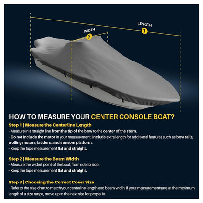 Seal Skin Covers Funda Universal para Barco, Cubierta Impermeable de Grado Marino para Barcos de 22'-24' de Largo y hasta 116" de Ancho, Resistente y con Protección UV, Ideal para Botes de Pesca