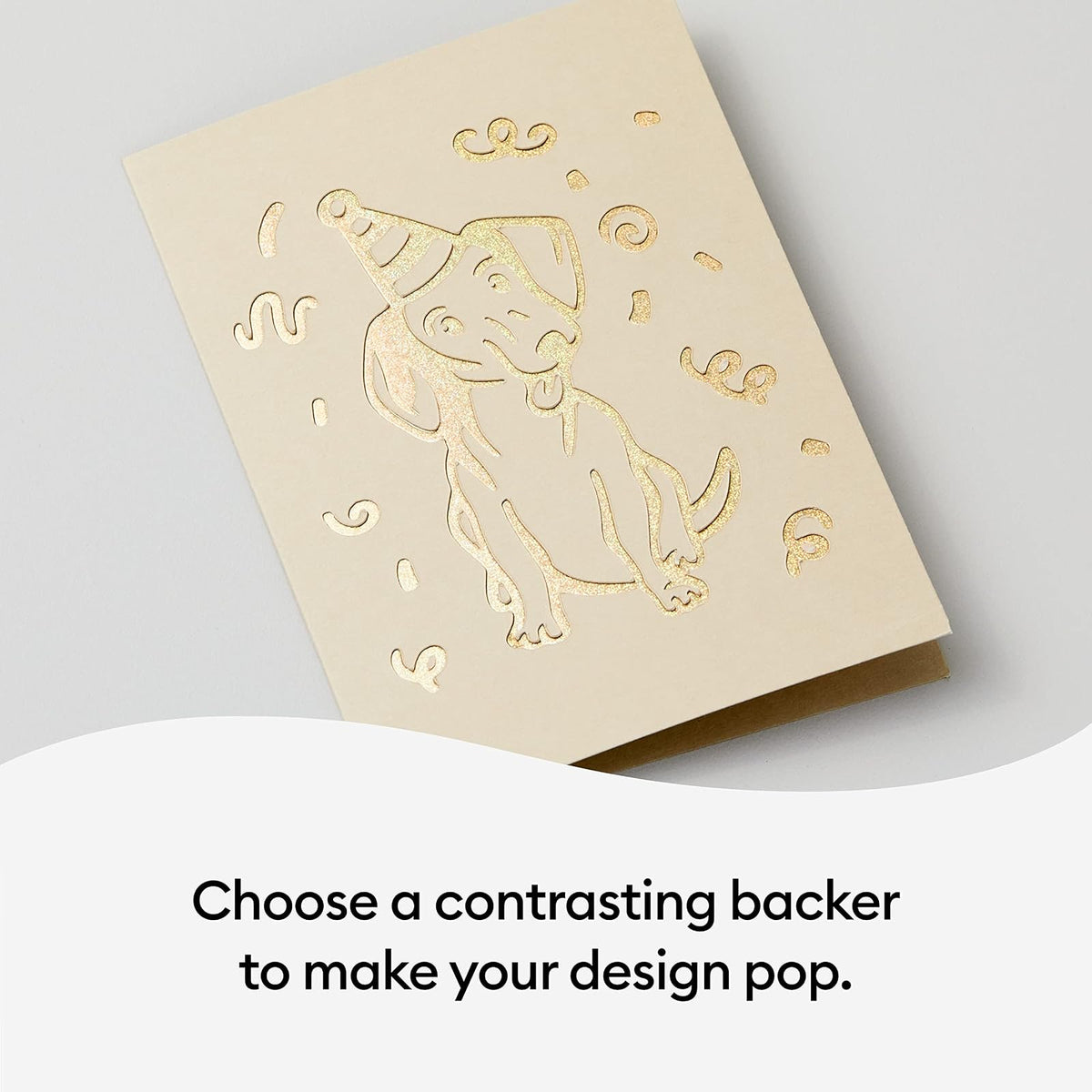 Cricut Cutaway Cards R40, tarjetas de cumpleaños de diseño intrincado, tarjetas de agradecimiento, tarjetas de felicitación personalizadas, respaldo holográfico, compatible con Cricut