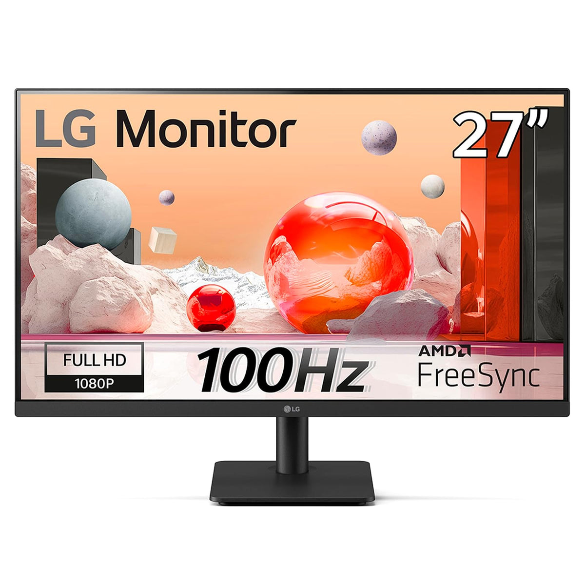 LG Monitor 27MS500-B IPS Full HD (1920 x 1080) 27" Refresh Rate 100 Hz, Tiempo de Respuesta de 5 ms (GtG), Contrast Ratio 1000:01:00, Protección Ocular