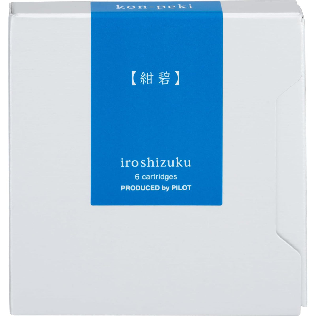PILOT IROSHIZUKU, Kon-peki (azul turquesa), Caja con 6 cartuchos de tinta para pluma fuente