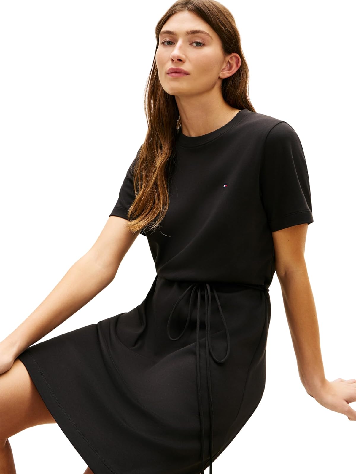 Tommy Hilfiger Interlock T-Shirt SS Dress Vestido Informal Mujer