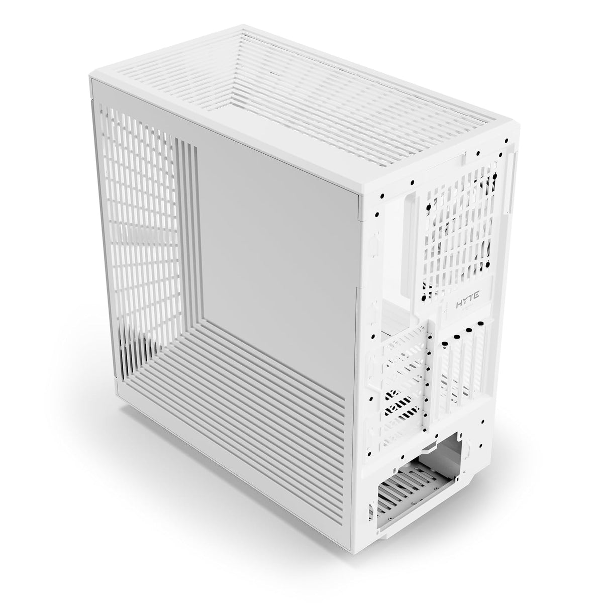 Hyte Y40 - Funda para Juegos de computadora ATX de Vidrio Templado estético Moderno con Cable Elevador PCIE 4.0 Incluido, Blanco Nieve (CS-HYTE-Y40-WW)