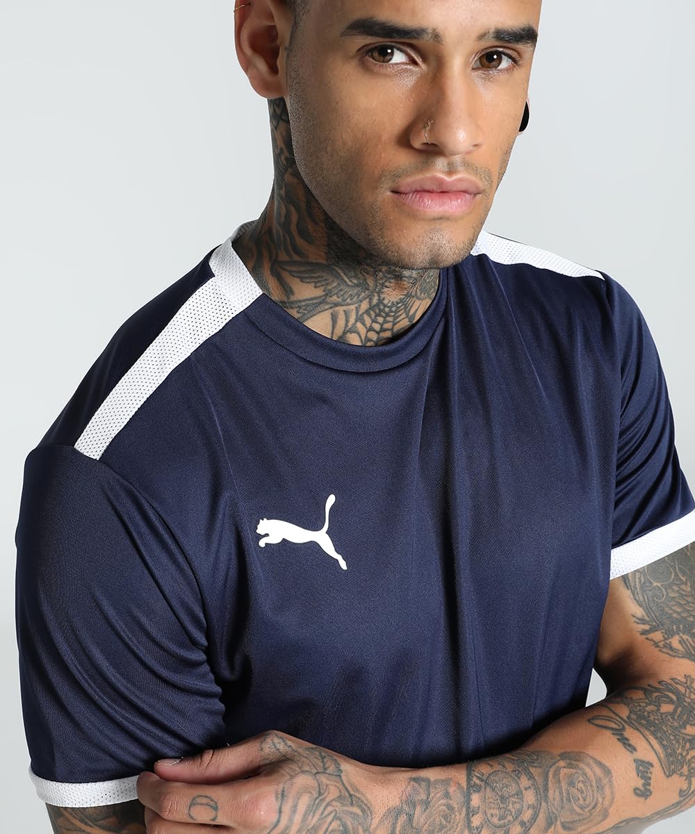 Puma Camiseta de Rayas Teamliga Camiseta para Hombre