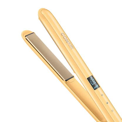 Alaciadora 1" Doble Ceramica Digital Amarilla Conair