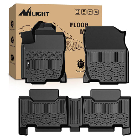 Nilight Alfombrillas para Toyota RAV4 2013 2014 2015 2016 2017 2018 | Revestimientos de piso resistentes para todo tipo de clima