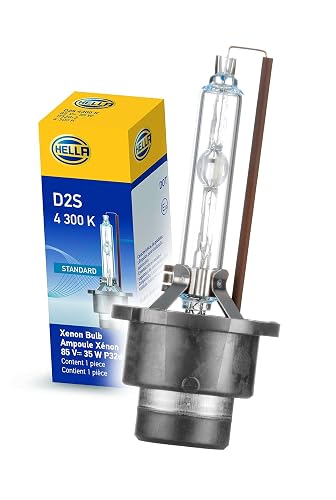 Hella 178560811 Foco Xenón D2S 4300K Standard Cristal UV Fácil Instalar Luz Fría Presentación Individual