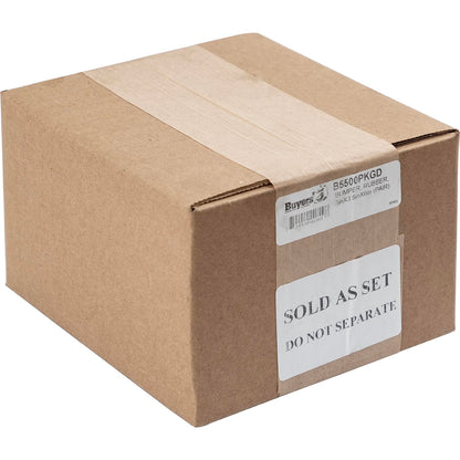 Buyers Products Protector de Goma Moldeada 3 x 3.5 x 6 in, Negro, B5500, Paquete de 2