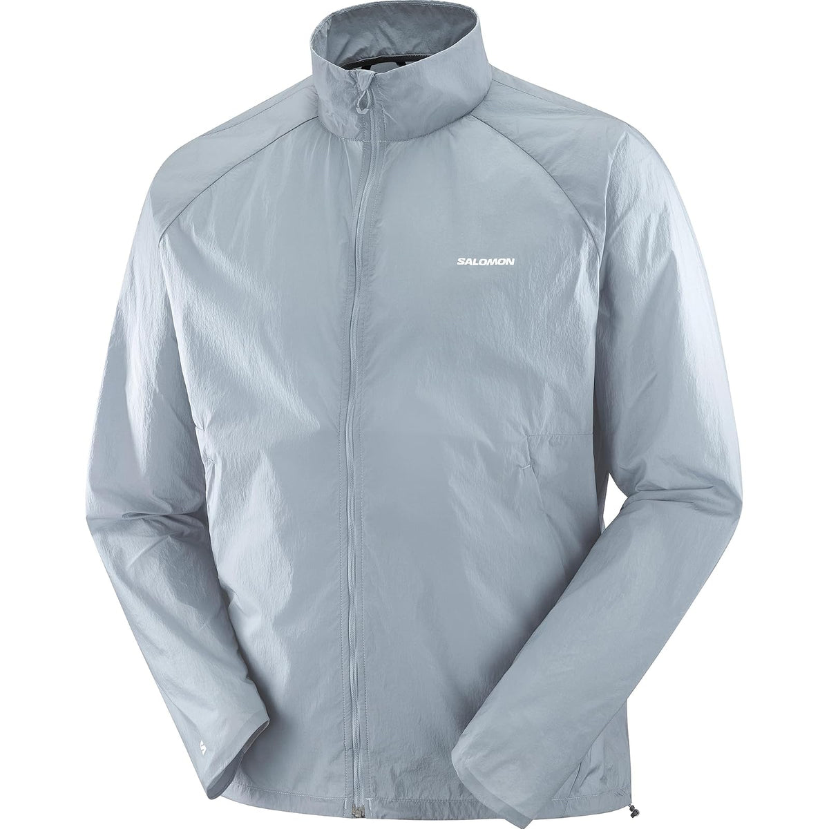 Salomon Shakeout Fly, Chamarra de Running para Hombre, Gris, Talla CH