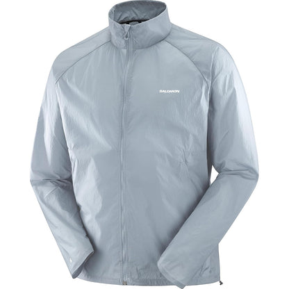Salomon Shakeout Fly, Chamarra de Running para Hombre, Gris, Talla CH