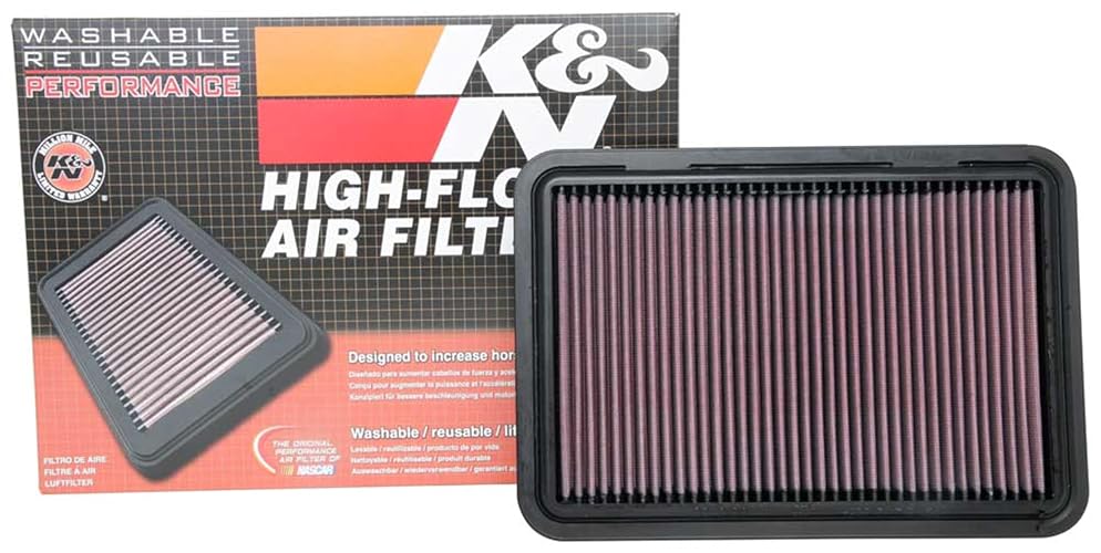 K&N Filtro de Aire de Motor Reutilizable y Lavable, para Suzuki Swift V 2017-2020, 33-3130