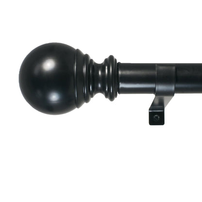 Decopolitan Barra de Cortina Telescópica Industrial, 18-36 Pulgadas - 18 to 36-Inches - Negro