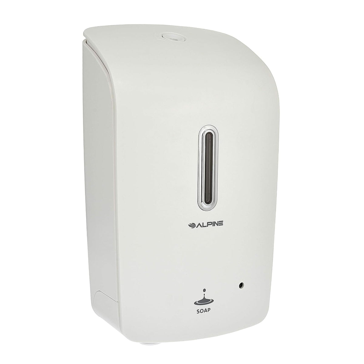 Alpine Industries - Dispensador universal de jabón líquido para montar en pared, sin contacto para oficinas, escuelas, almacenes, instalaciones de servicio de alimentos y plantas de fabricación, color