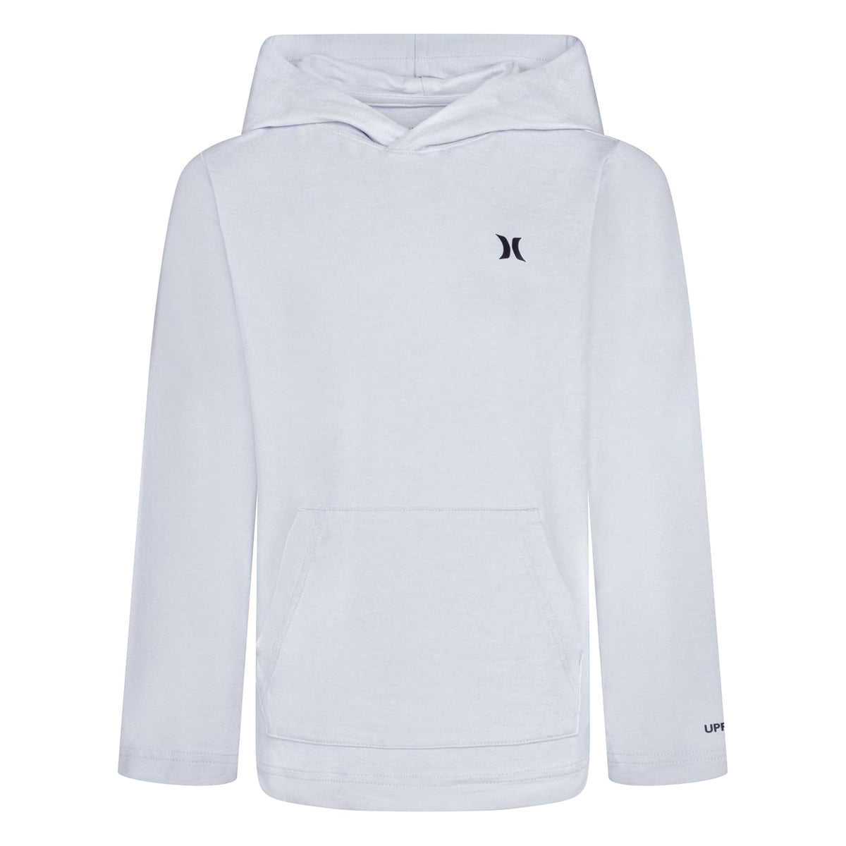 Hurley Long Sleeve Hooded UPF 50+ Rash Guard Swim Shirt Camisa de protección de Sarpullido Niños - 4 - Gris Caliente