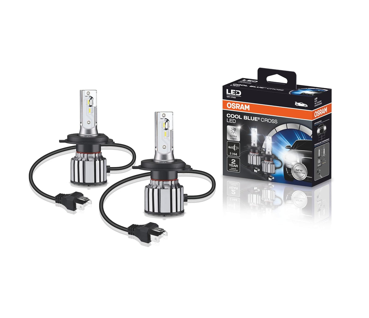 Osram Foco LED H4/9003 Cool Blue Cross