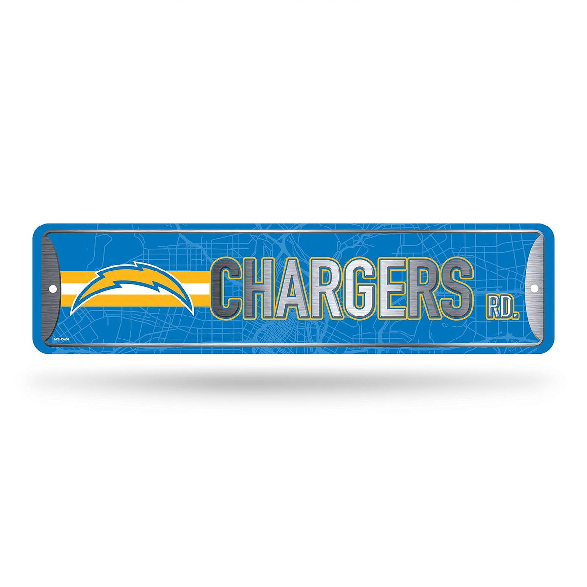 Rico Industries Placa Metálica Decorativa NFL - Chargers de Los Ángeles