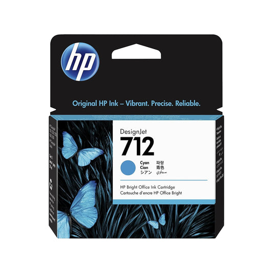HP Cartucho de Tinta 712 29-ml Cyan DesignJet T650, T250, T210 y Studio.
