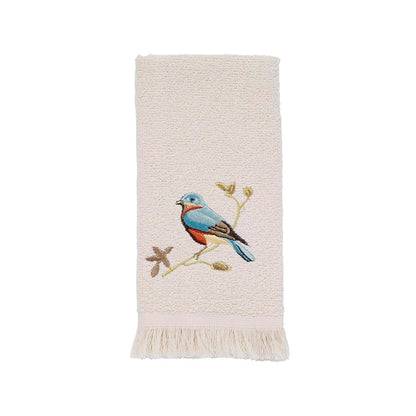 Avanti Linens - Toalla de baño, diseño de pájaros Dorados, Ivory, Fingertip Towel, 1 - Fingertip Towel