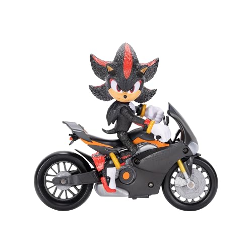 Jakks Pacific - Sonic 3 Movie Figura de 5″ con Vehículo (Motocicleta) – Personaje Articulado con Detalles Cinematográficos para Fans Desde 3 Años