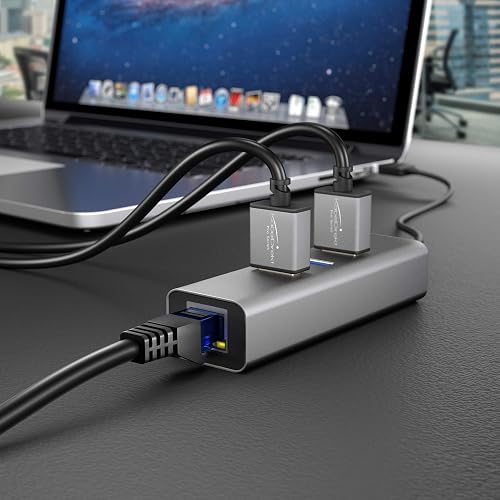 KabelDirekt – Cable Ethernet 10Gbit/s – 5x 9ft/3m, negro | Transmite la velocidad máxima de fibra óptica, para redes Gigabit, switches/routers/modems, negro/azul