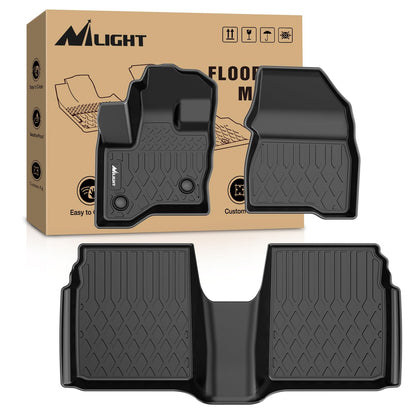 Nilight Alfombrillas de Piso para Ford Flex 2009 2010 2011 2012 2013 2014 2015 2016 2017 2018 2019 para Todo Clima Ajuste Personalizado revestimientos de Piso de Servicio Pesado - Ford Flex 2009-2019