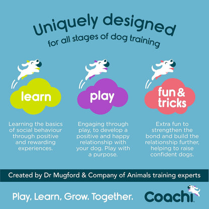The Company of Animals Coachi Chase & Treat | Para perros y cachorros, todas edades y razas, juguete con golosinas, estimulación mental, entrenamiento a distancia