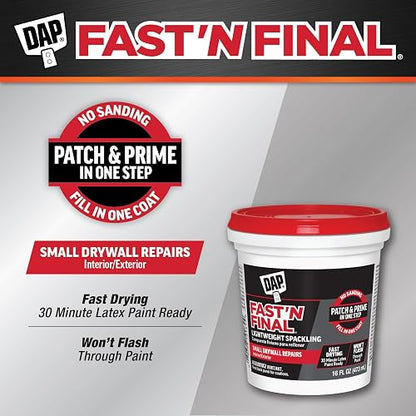 Dap 12141 Fast'N Final Spackling Interior and Exterior
