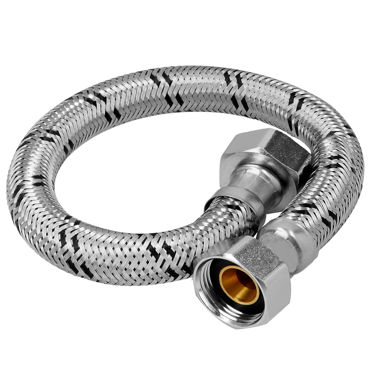 Foset Manguera para Boiler de Acero Inoxidable - 80 cm - 3 - 4 x 3 - 4"