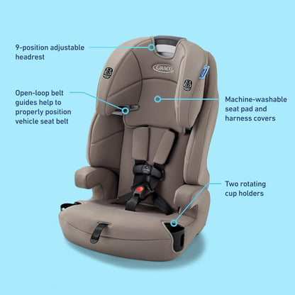 Graco Tranzitions 3 en 1 arnés elevador de asiento, ceniza
