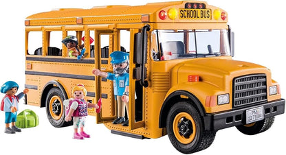 Playmobil Autobús Escolar con Accesorios y 4 Figuras