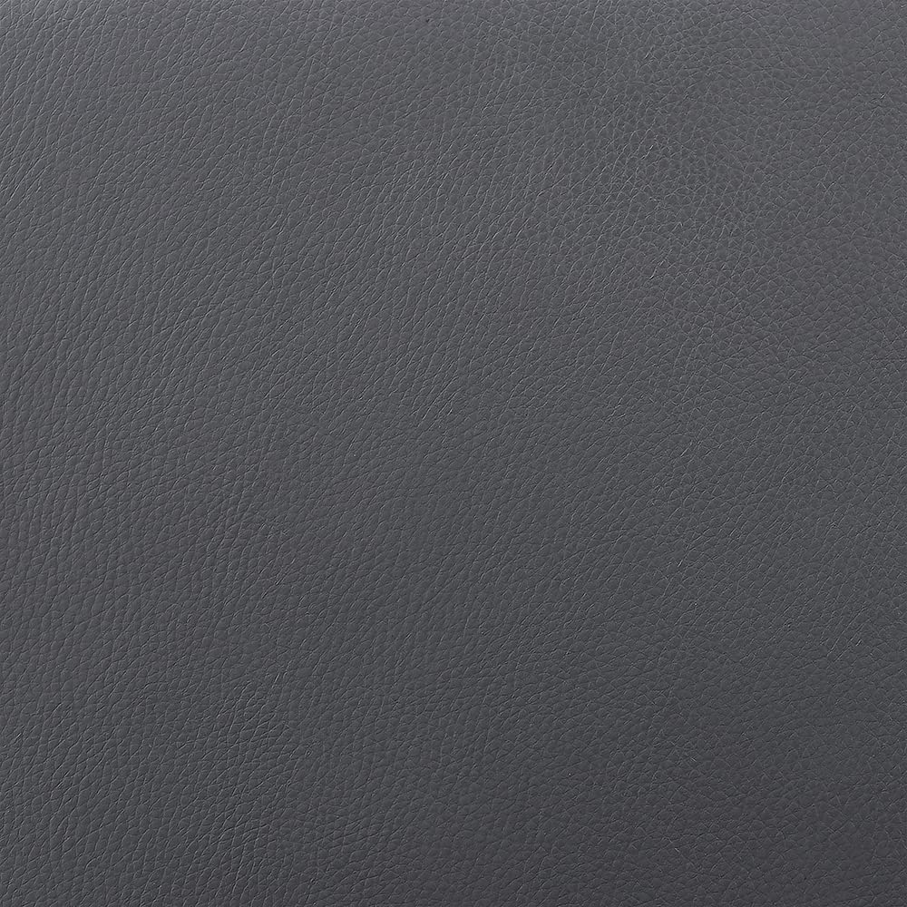 Armen Living LCTOSWBAWABL Toby Taburete Giratorio de Piel sintética, Ajustable, Negro, Cromo, Nogal