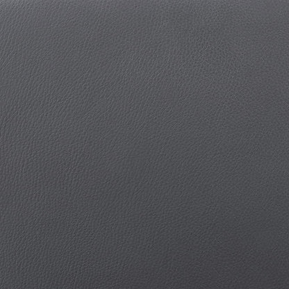Armen Living LCTOSWBAWABL Toby Taburete Giratorio de Piel sintética, Ajustable, Negro, Cromo, Nogal