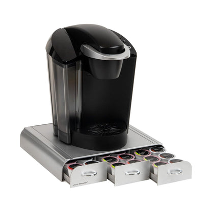 Mind Reader 'Anchor' - Soporte para cápsulas de café, 3 cajones, K-Cup Dolce Gusto, Para K-Cup, CBTL, Verismo, Dolce Gusto, Plateado, 1